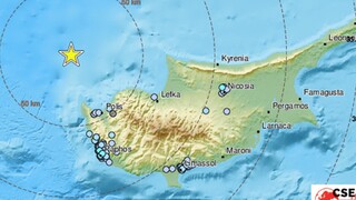 Σεισμός 4,9 Ρίχτερ στην Κύπρο - Αισθητός στην Πάφο