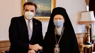 Σχοινάς: Ο Οικουμενικός Πατριάρχης Βαρθολομαίος ζωντανό σύμβολο των αξιών της ενωμένης Ευρώπης