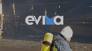 Φωτιά στο Αλιβέρι: Παραδόθηκε στις φλόγες εργοστάσιο - Τιτάνια προσπάθεια για να σωθεί