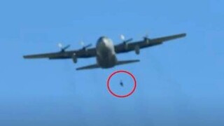 Εικόνες που κόβουν την ανάσα: Έλληνας αλεξιπτωτιστής βρέθηκε να κρέμεται στον αέρα από C-130
