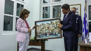 Επίτιμη Δημότης Σύμης ανακηρύχτηκε η Πρόεδρος της Δημοκρατίας, Κατερίνα Σακελλαροπούλου