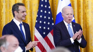 Δεξίωση στον Λευκό Οίκο: Σε απόγειο οι σχέσεις των δύο χωρών συμφώνησαν Μπάιντεν-Μητσοτάκης