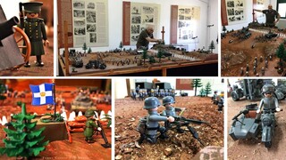 Ένα εντυπωσιακό διόραμα: Η μάχη των οχυρών Ρουπέλ με φιγούρες Playmobil