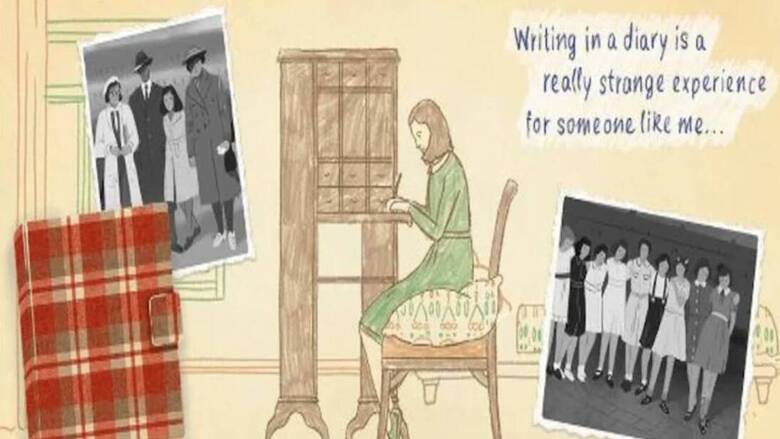 Google Doodle: 75 χρόνια από την έκδοση του διάσημου ημερολογίου της Άννας Φρανκ