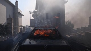 Φωτιά Πεντέλη: Η εικόνα στις καμένες περιοχές με το πρώτο φως της ημέρας