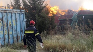 Τέλος συναγερμού για τη φωτιά σε εργοστάσιο ανακύκλωσης στη Μάνδρα