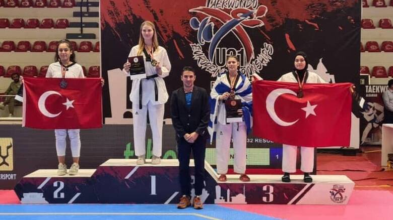 Taekwondo: Χάλκινα μετάλλια για Πολυχρόνη και Κίτσιου στο Ευρωπαϊκό πρωτάθλημα U21