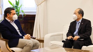 Συνάντηση Τσίπρα με τον Πρέσβη της Κίνας, Σιάο Τζουντσένγκ