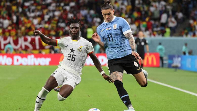Μουντιάλ 2022 - Γκάνα-Ουρουγουάη 0-2: Τίτλοι τέλους για την «Σελέστε» παρά τη νίκη της
