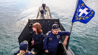 Στον πλου του υποβρυχίου «Παπανικολής» η Κατερίνα Σακελλαροπούλου