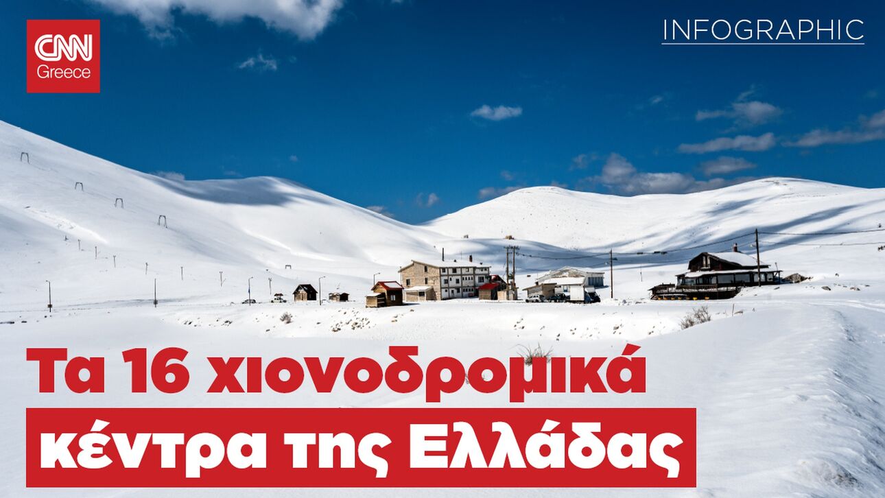 Τα 16 χιονοδρομικά κέντρα της Ελλάδας