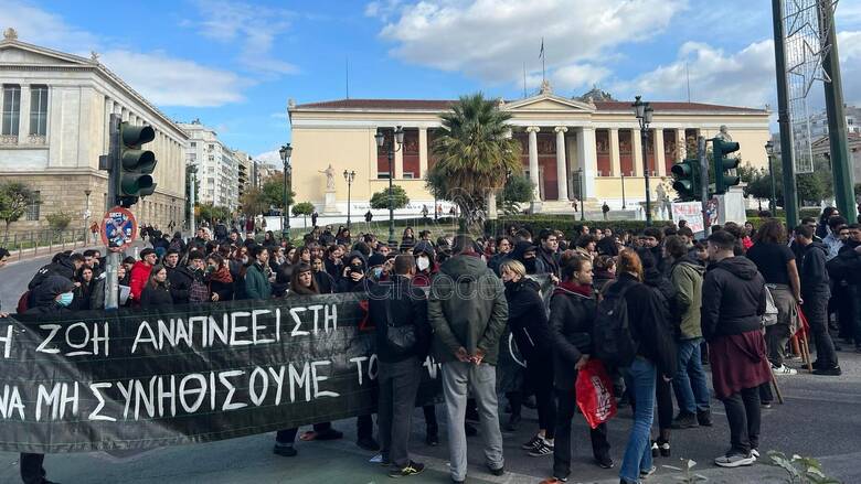 Αλέξανδρος Γρηγορόπουλος: Σε εξέλιξη μαθητική συγκέντρωση στην Αθήνα