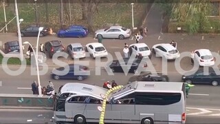 Ρουμανία: Σοκαριστικές εικόνες και βίντεο από το τροχαίο με 47 Έλληνες - Ένας νεκρός