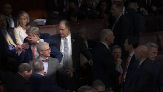 ΗΠΑ: Καρέ - καρέ το κεφαλοκλείδωμα σε εξαγριωμένο βουλευτή στη Βουλή των Αντιπροσώπων