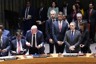 ΟΗΕ: Ο Ρώσος πρέσβης διέκοψε την ενός λεπτού σιγή για τα θύματα στην Ουκρανία