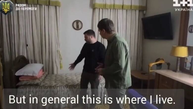 Ζελένσκι: «Σε αυτό το δωμάτιο ζω κατά τη διάρκεια του πολέμου στην Ουκρανία»