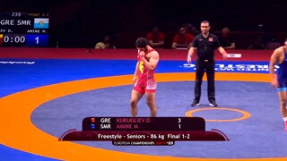 Πάλη: Πρωταθλητής Ευρώπης ο Κουρουγκλίεφ που αγωνίζεται με τα γαλανόλευκα
