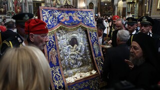 Στη Μητρόπολη Αθηνών η ιερή εικόνα της Παναγίας «Άξιον Εστί»