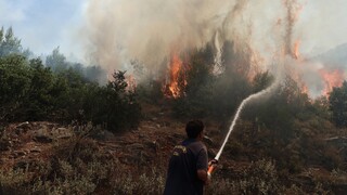 Ανεξέλεγκτη η φωτιά στη Ρόδο: Καίει σε τρία μέτωπα