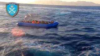 Κως: Βίντεο από την επιχείρηση διάσωσης 25 μεταναστών στον Άγιο Φωκά