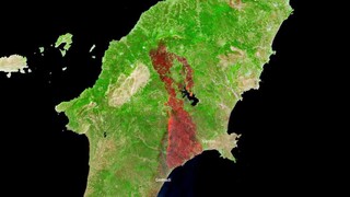 Φωτιά στη Ρόδο: Στάχτη χιλιάδες στρέμματα - Αποκαλυπτικές εικόνες από δορυφόρο
