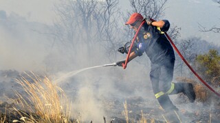 Πυρκαγιά στην Κόρινθο - Επιχειρούν επίγεια και εναέρια μέσα