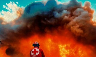 Ο Ελληνικός Ερυθρός Σταυρός στην πρώτη γραμμή της μάχης με τις φλόγες στην Αλεξανδρούπολη