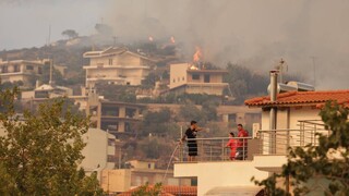 Φωτιά στη Φυλή: Μάχη με το χρόνο για να σωθούν τα σπίτια - Συγκλονιστικές φωτογραφίες