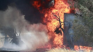 Φωτιά στη Ροδόπη: Μήνυμα 112 στις περιοχές Χαμηλό και Βέλκιο