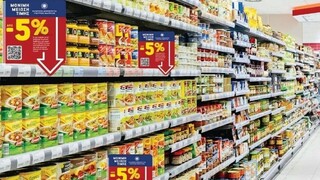 Σούπερ μάρκετ: «Πρωταγωνιστούν» τα τρόφιμα στη λίστα της «μόνιμης μείωσης τιμών»