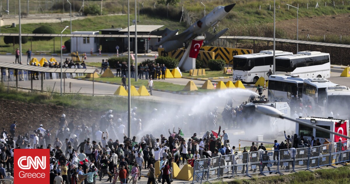 Δακρυγόνα έριξαν οι Τούρκοι για να διαλύσουν φιλοπαλαιστινιακή διαδήλωση στη βάση του Ιντσιρλίκ