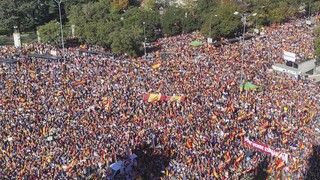 Διαμαρτυρία στην Μαδρίτη για τον νόμο περί αμνηστίας των καταλανών αυτονομιστών