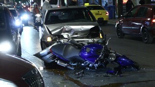 Τροχαίο με μοτοσυκλέτα στο κέντρο της Αθήνας - Δύο νεκροί