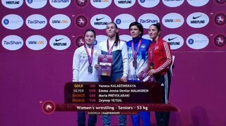 Χάλκινο μετάλλιο για την Πρεβολαράκη στο Ευρωπαϊκό πρωτάθλημα πάλης