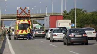 Καραμπόλα έξι οχημάτων στην περιφερειακή Θεσσαλονίκης