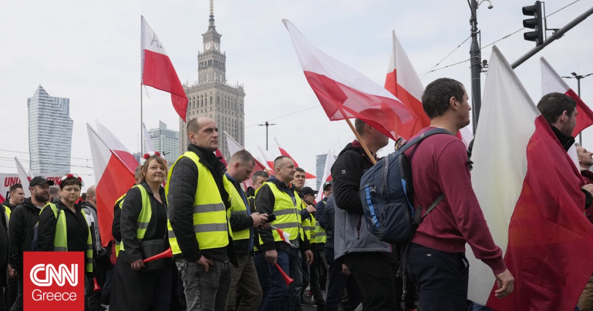Πολωνία: Χιλιάδες αγρότες κατά της «Πράσινης Συμφωνίας» και των εισαγωγών από Ουκρανία